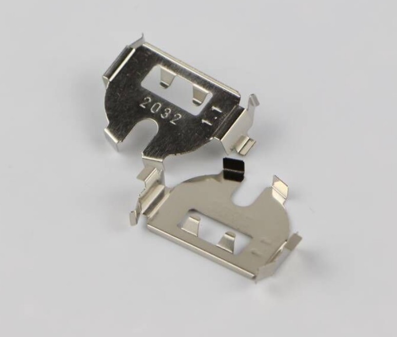 BI-CR2032-1 SMT half round hardware battery holder CR2032 smt type battery clip contact